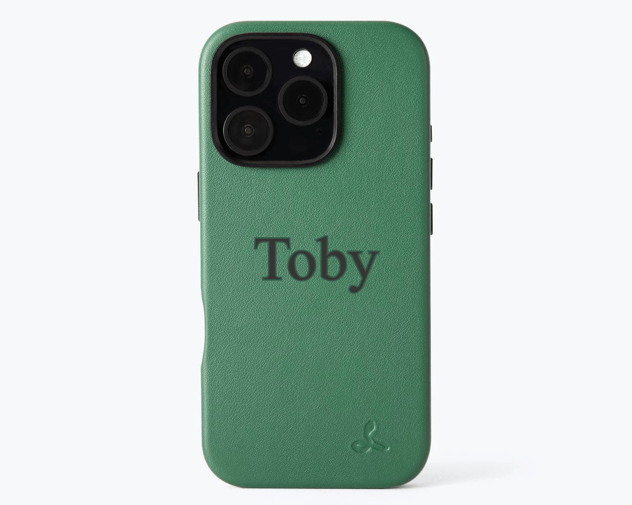 Personalised Slim Leather iPhone Case