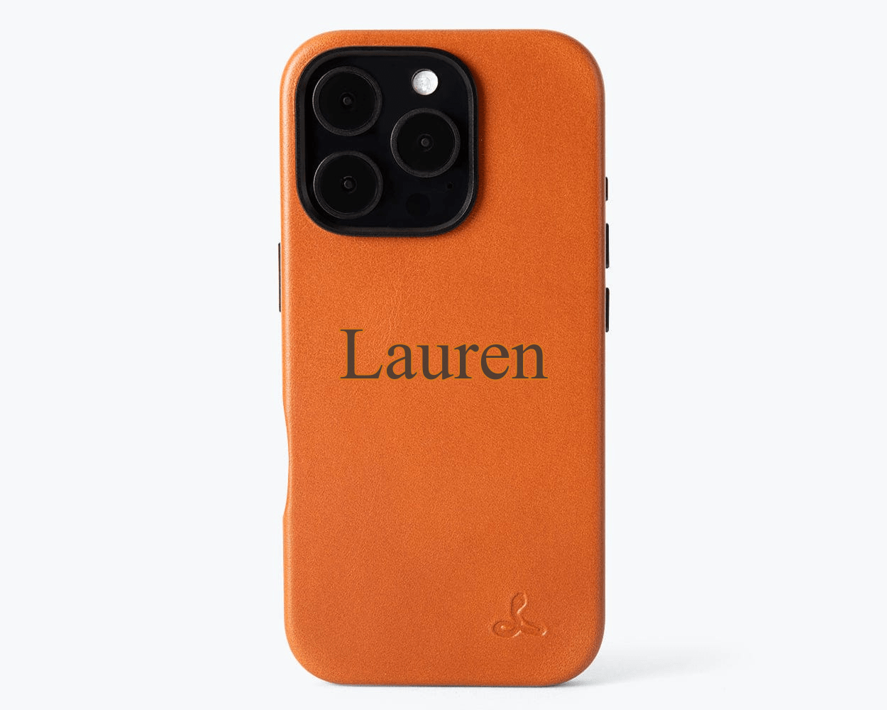 Personalised Slim Leather iPhone Case