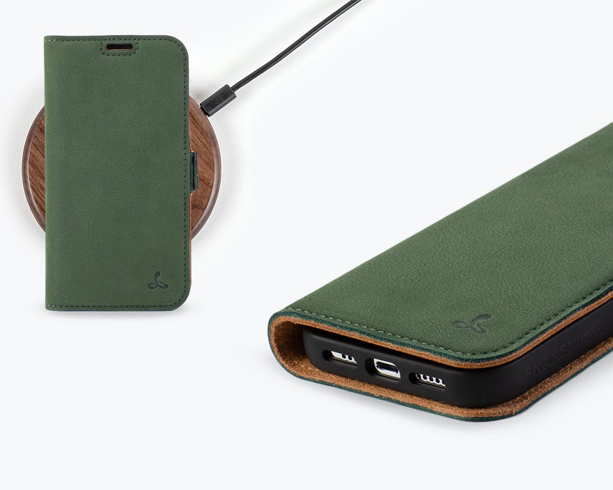 Vintage Leather Wallet Apple Iphone 14 Pro - Snakehive UK