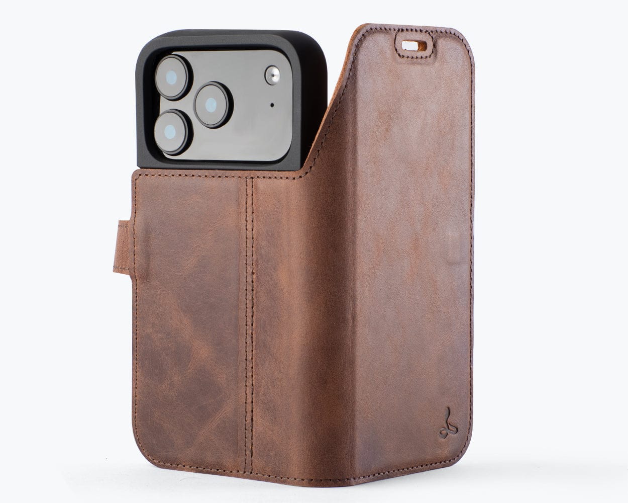 Apple iPhone 17 Pro - Vintage Leather Wallet Phone Case