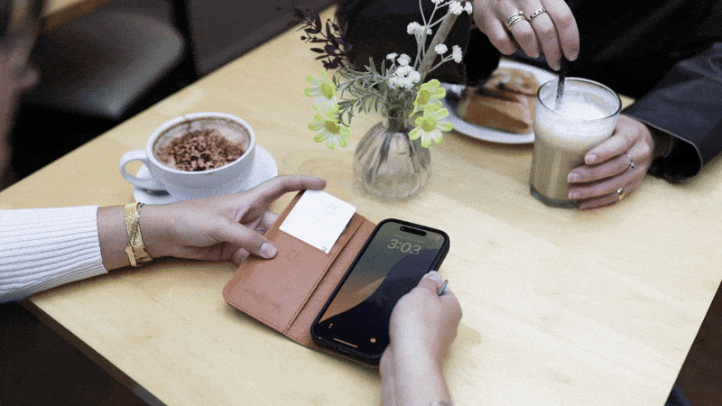 Samsung Galaxy S25 Edge - Vintage Leather Wallet Phone Case