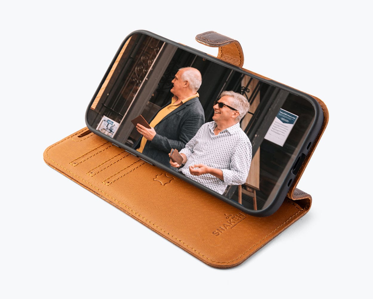 Apple iPhone Air - Vintage Leather Wallet Phone Case