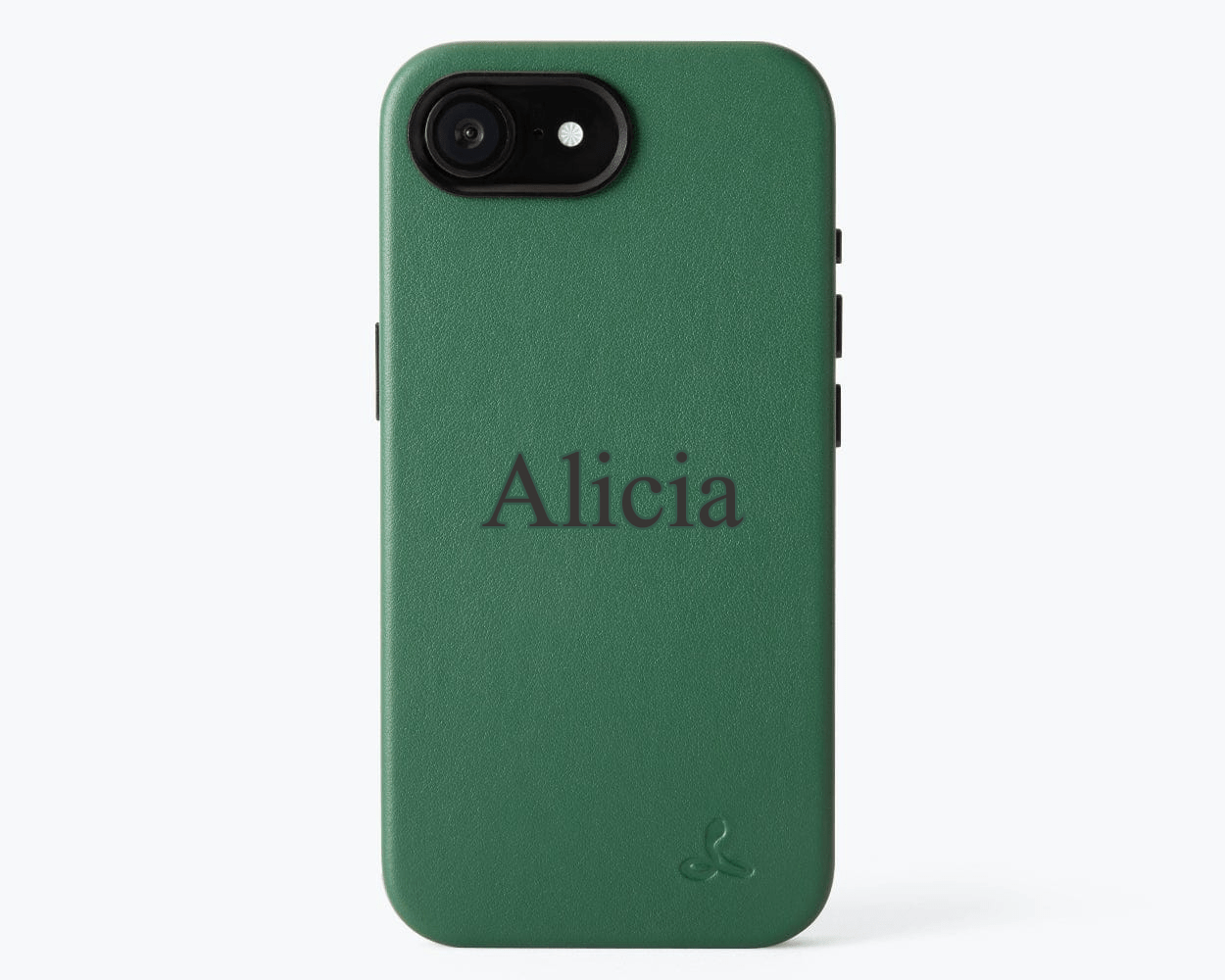 Personalised Slim Leather iPhone Case