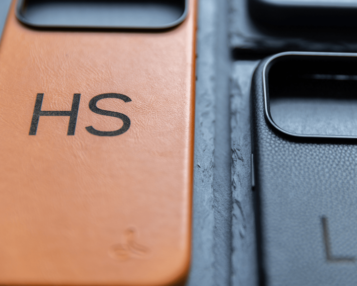 Personalised Slim Leather iPhone Case