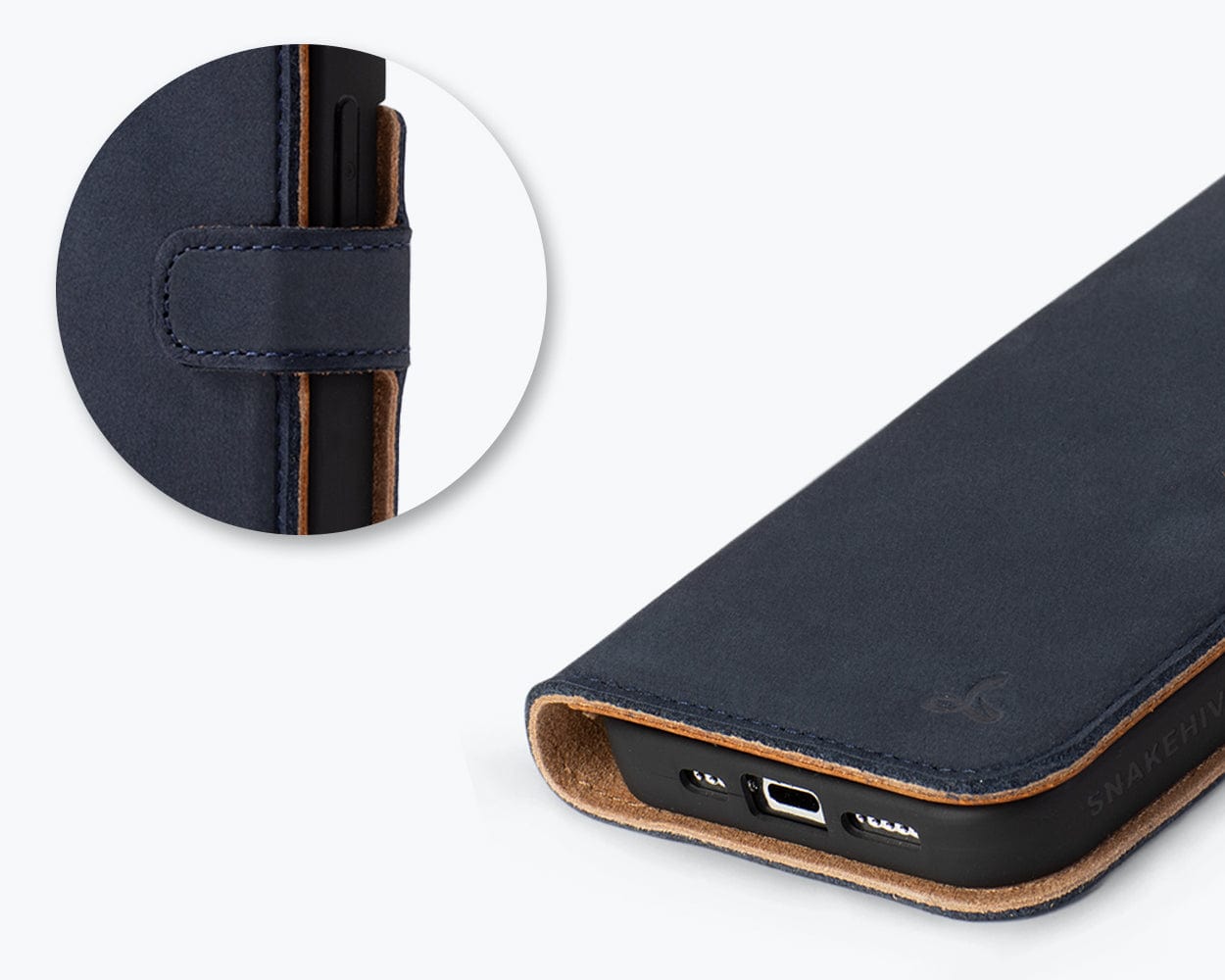 Iphone 15 Pro Leather Wallet Case - Snakehive UK