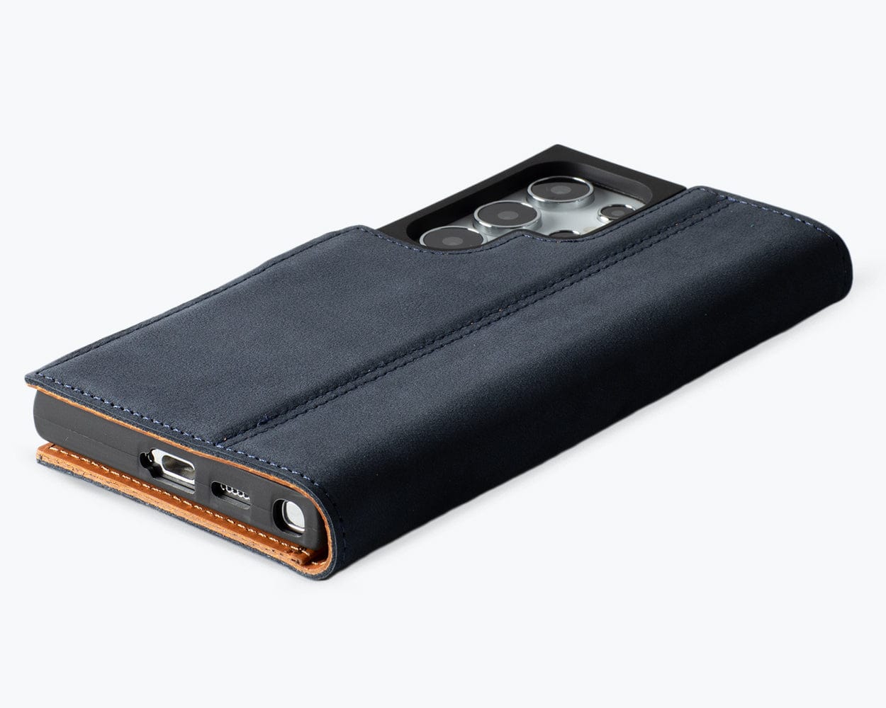 Samsung Galaxy S24 Ultra Vintage Leather Wallet Side Clasp - Snakehive UK