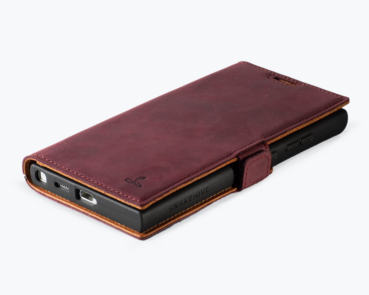 Samsung Galaxy S24 Ultra Vintage Leather Wallet Side Clasp - Snakehive UK