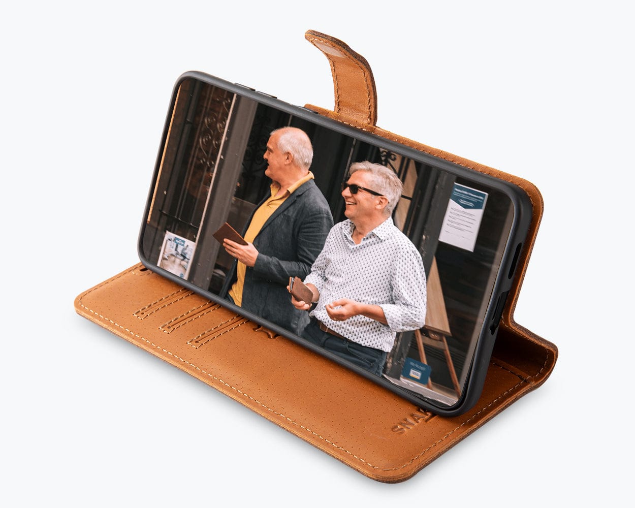 Samsung Galaxy S25 Edge - Vintage Leather Wallet Phone Case