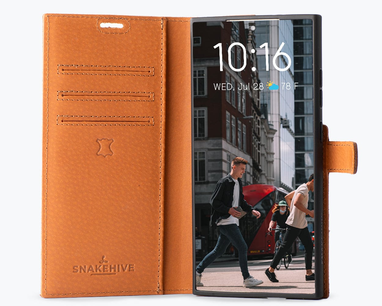 Samsung Galaxy S24 Ultra Vintage Leather Wallet - Snakehive UK