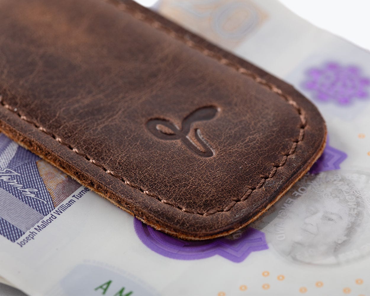 Vintage Leather Money Clasp - Snakehive UK