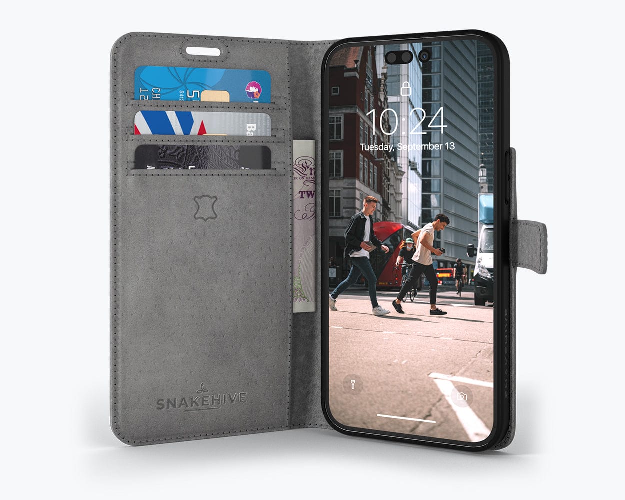 Vintage Leather Wallet Apple Iphone 14 Pro - Snakehive UK