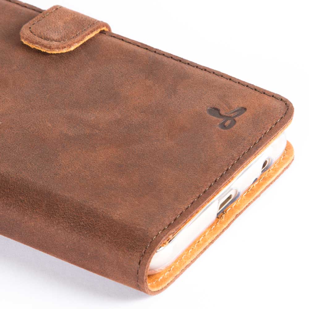 Vintage Leather Wallet - Samsung Galaxy A6 Plus (2018) Plum Samsung Galaxy A6 Plus (2018) - Snakehive UK