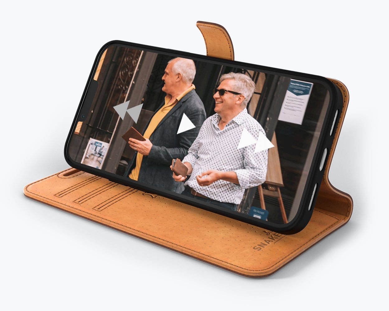 Apple iPhone 14 Plus - Vintage Leather Wallet Red - Limited Edition Apple iPhone 14 Plus - Snakehive UK