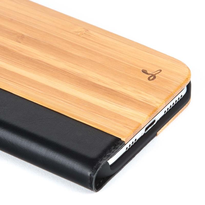 Wilderness Wood Wallet - Apple iPhone XS Max Bamboo Apple iPhone XS Max - Snakehive UK