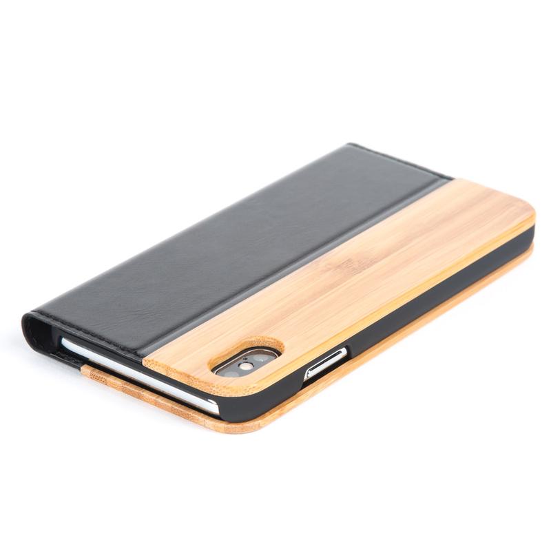 Wilderness Wood Wallet - Apple iPhone XS Max Bamboo Apple iPhone XS Max - Snakehive UK