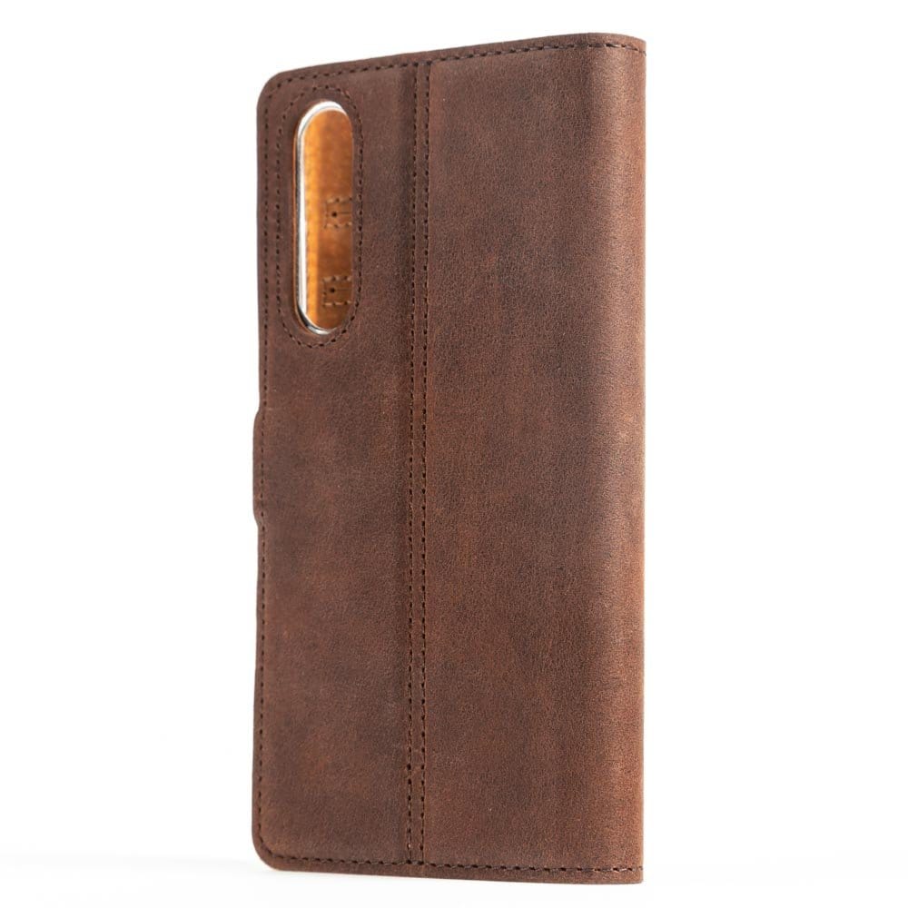 Vintage Leather Wallet - Huawei P30 Moss Green Huawei P30 - Snakehive UK
