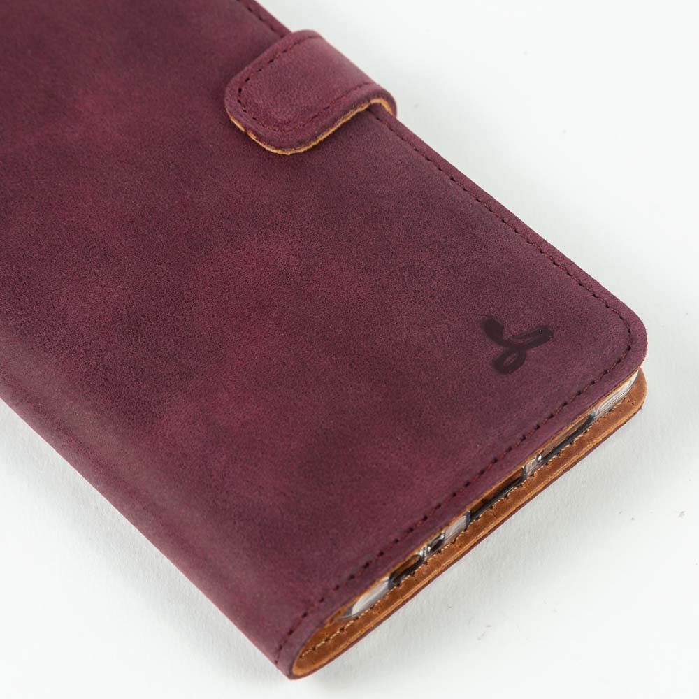 Vintage Leather Wallet - Huawei P30 Moss Green Huawei P30 - Snakehive UK