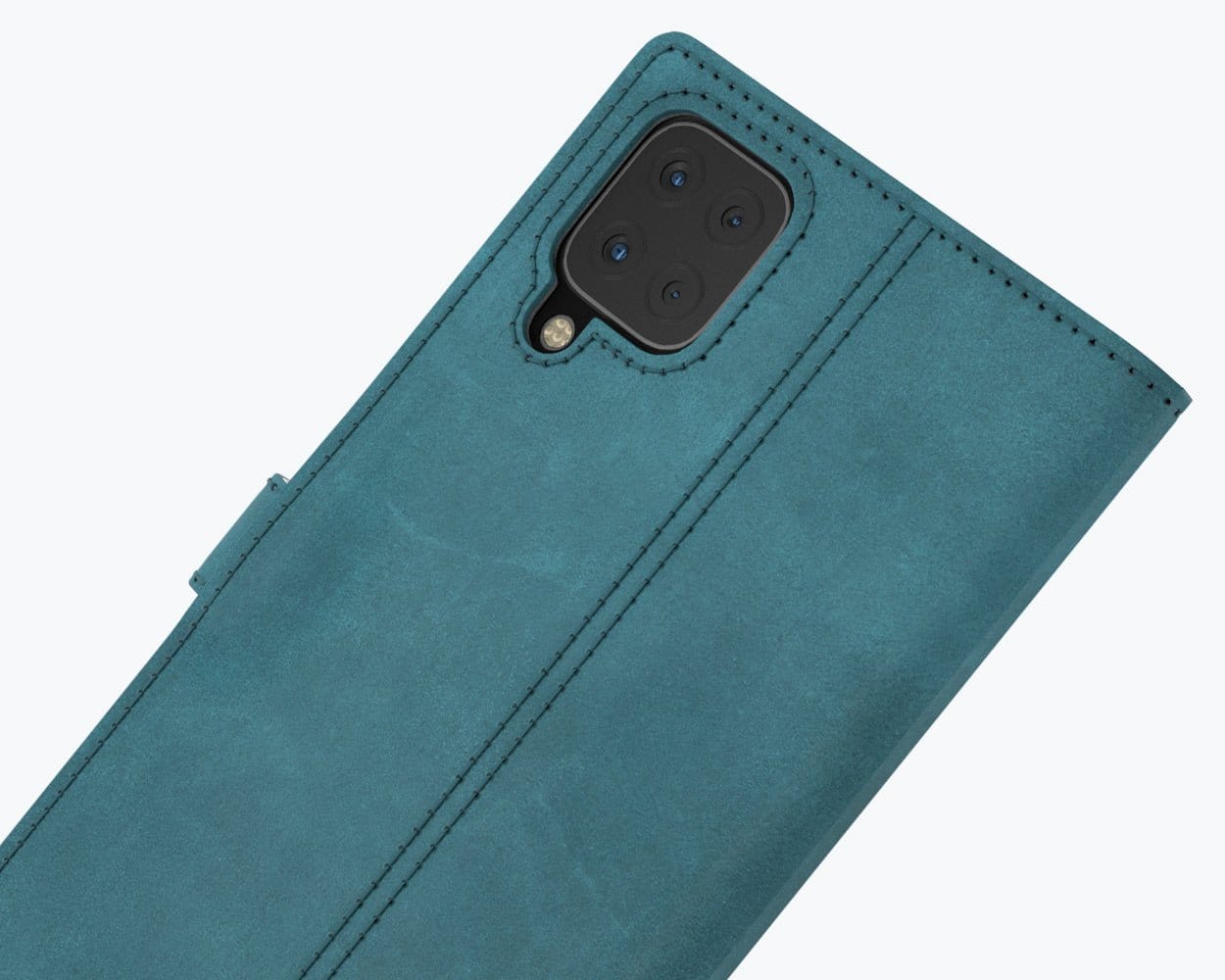Vintage Leather Wallet - Samsung Galaxy A12 Teal Samsung Galaxy A12 - Snakehive UK