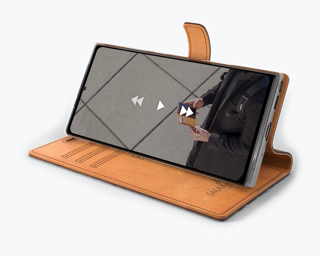 Samsung Galaxy Note 20 - Vintage Leather Wallet Grey Samsung Galaxy Note 20 - Snakehive UK