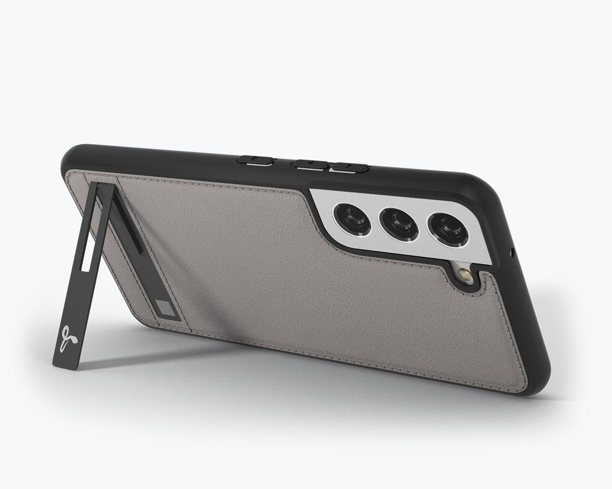 Samsung Galaxy S22 - Metro Leather Case Pebble Grey Samsung Galaxy S22 - Snakehive UK