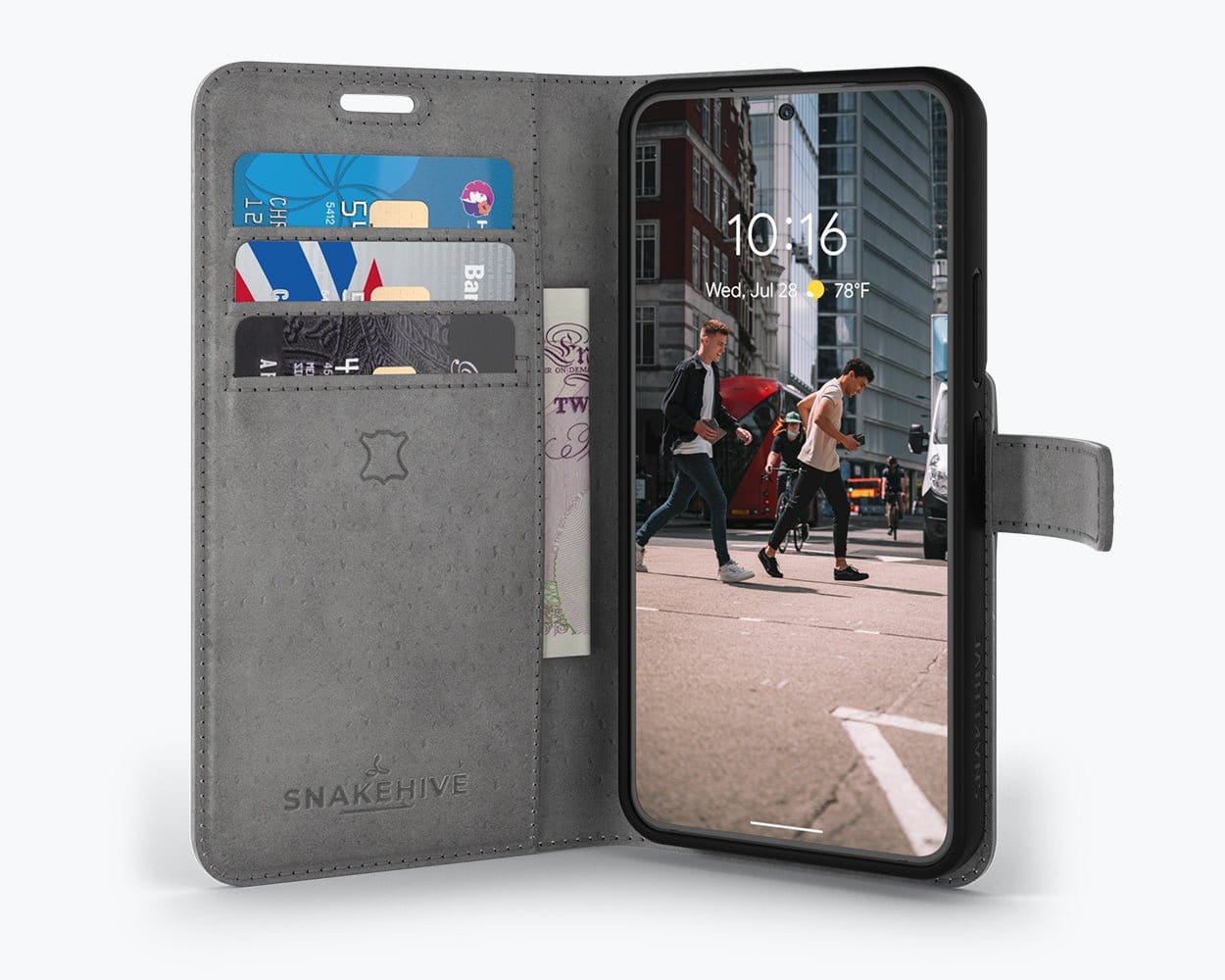 Samsung Galaxy S22 Plus - Vintage Leather Wallet Teal Samsung Galaxy S22 Plus - Snakehive UK