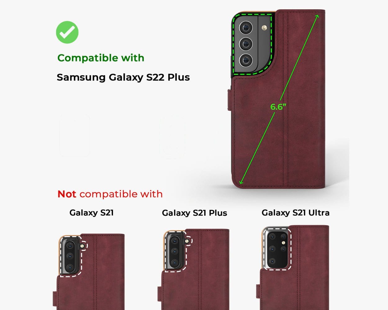 Samsung Galaxy S22 Plus - Vintage Leather Wallet Teal Samsung Galaxy S22 Plus - Snakehive UK