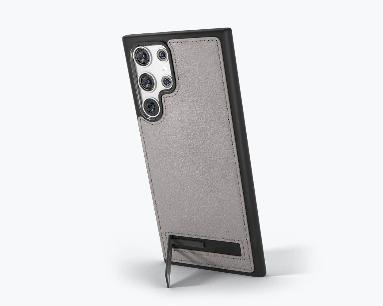 Samsung Galaxy S23 Ultra - Metro Leather Case Pebble Grey Samsung Galaxy S23 Ultra - Snakehive UK