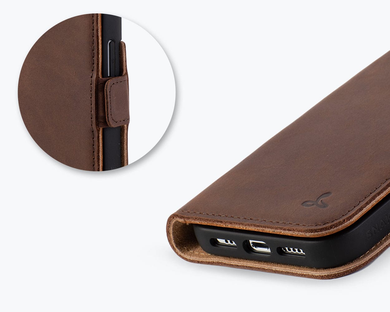 Vintage Leather Wallet Apple Iphone 14 Pro - Snakehive UK