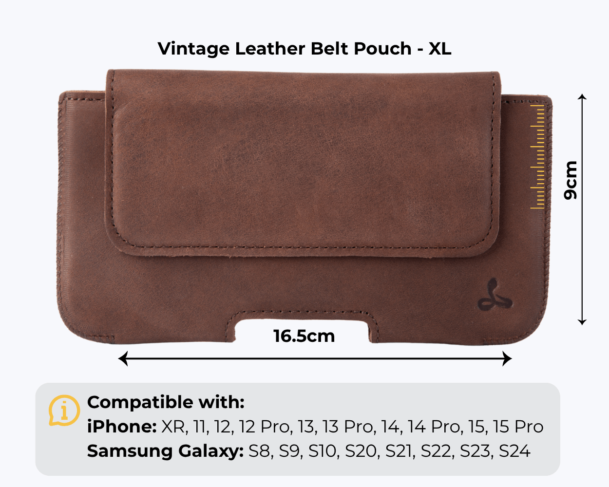XL - Vintage Belt Pouch