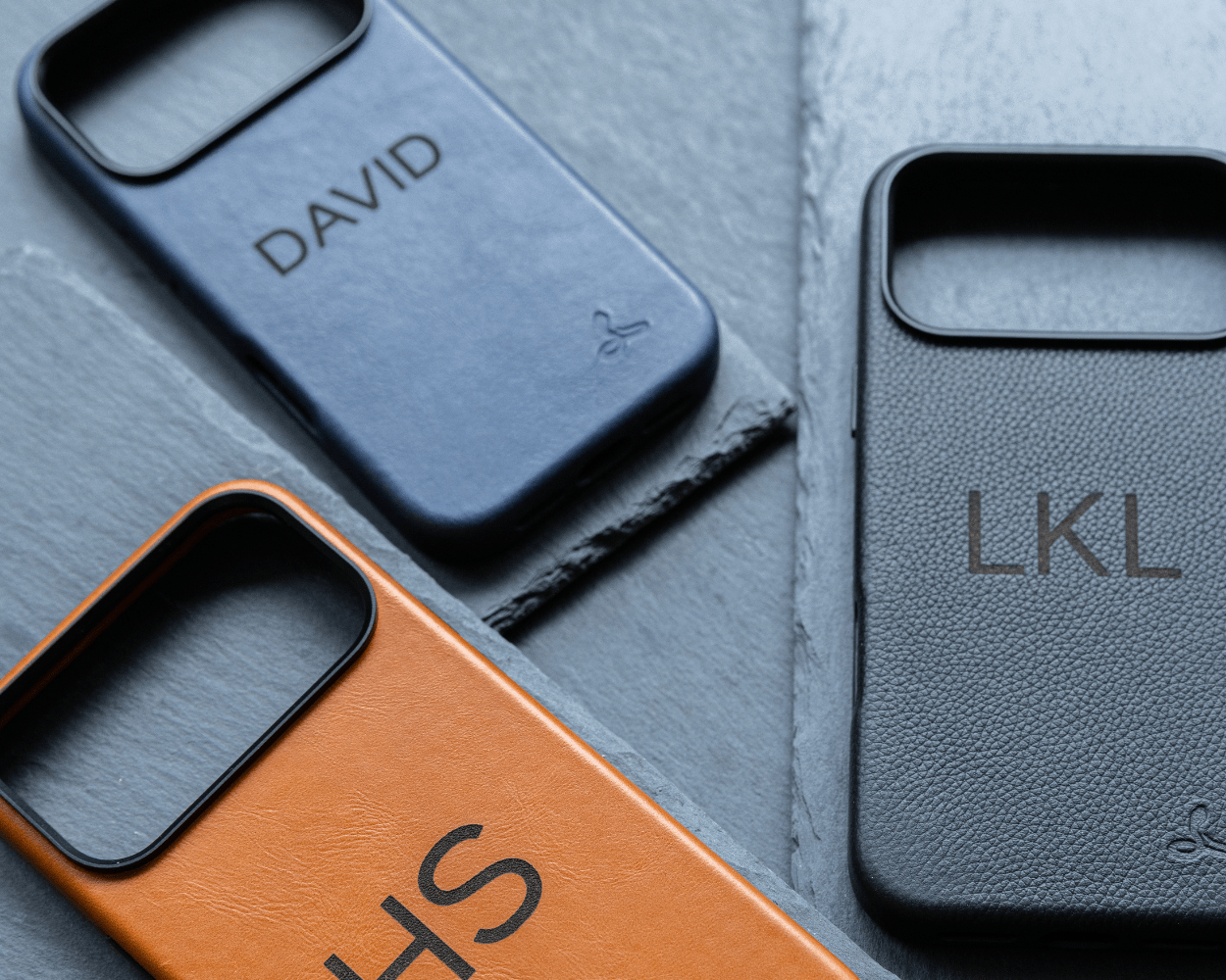 Personalised Slim Leather iPhone Case