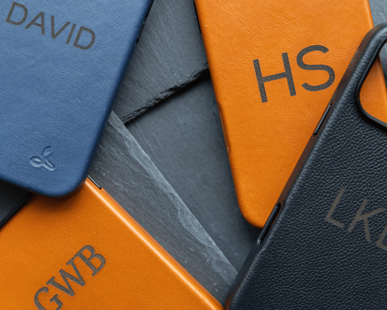 Personalised Slim Leather iPhone Case