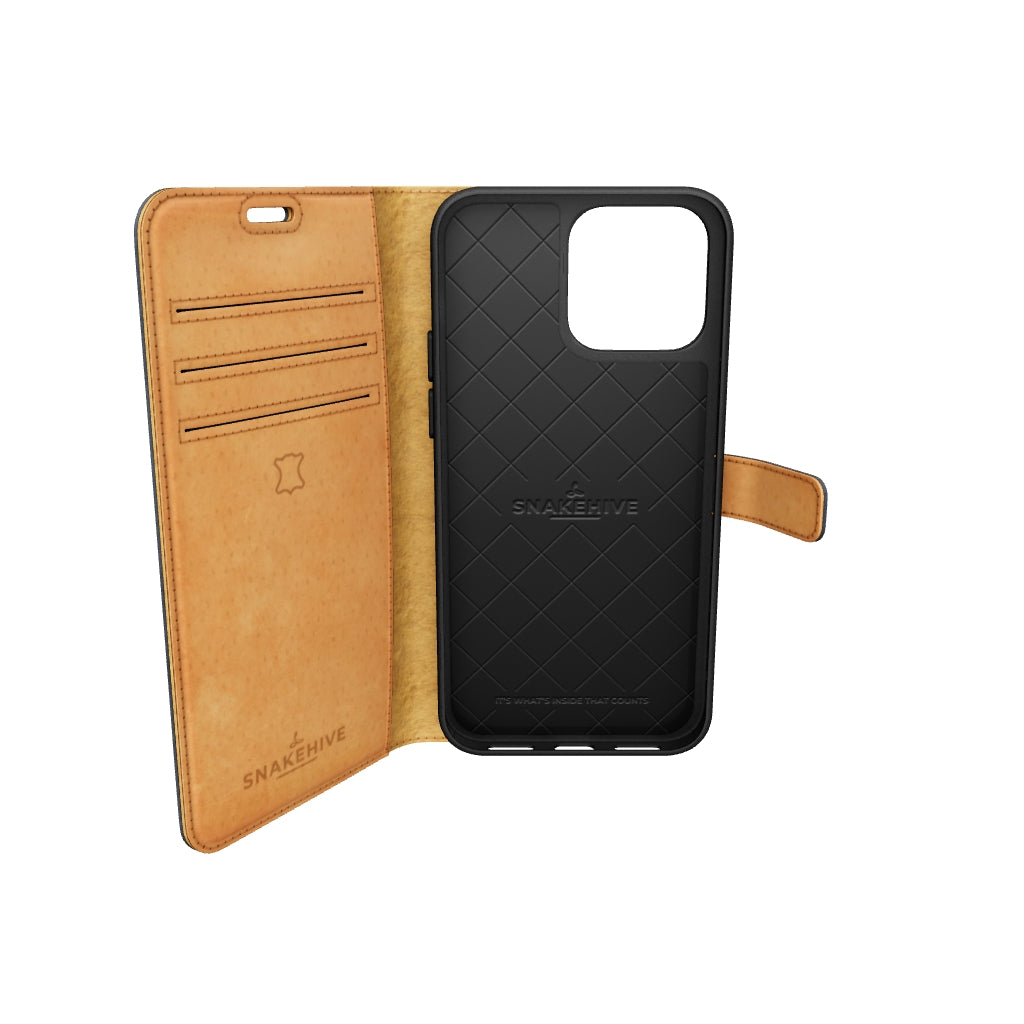 Vintage Leather Wallet Apple Iphone 14 Pro - Snakehive UK