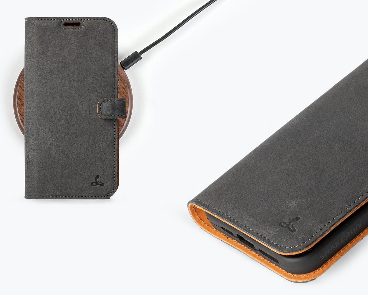 Iphone 15 Pro Max Leather Wallet Case - Snakehive UK