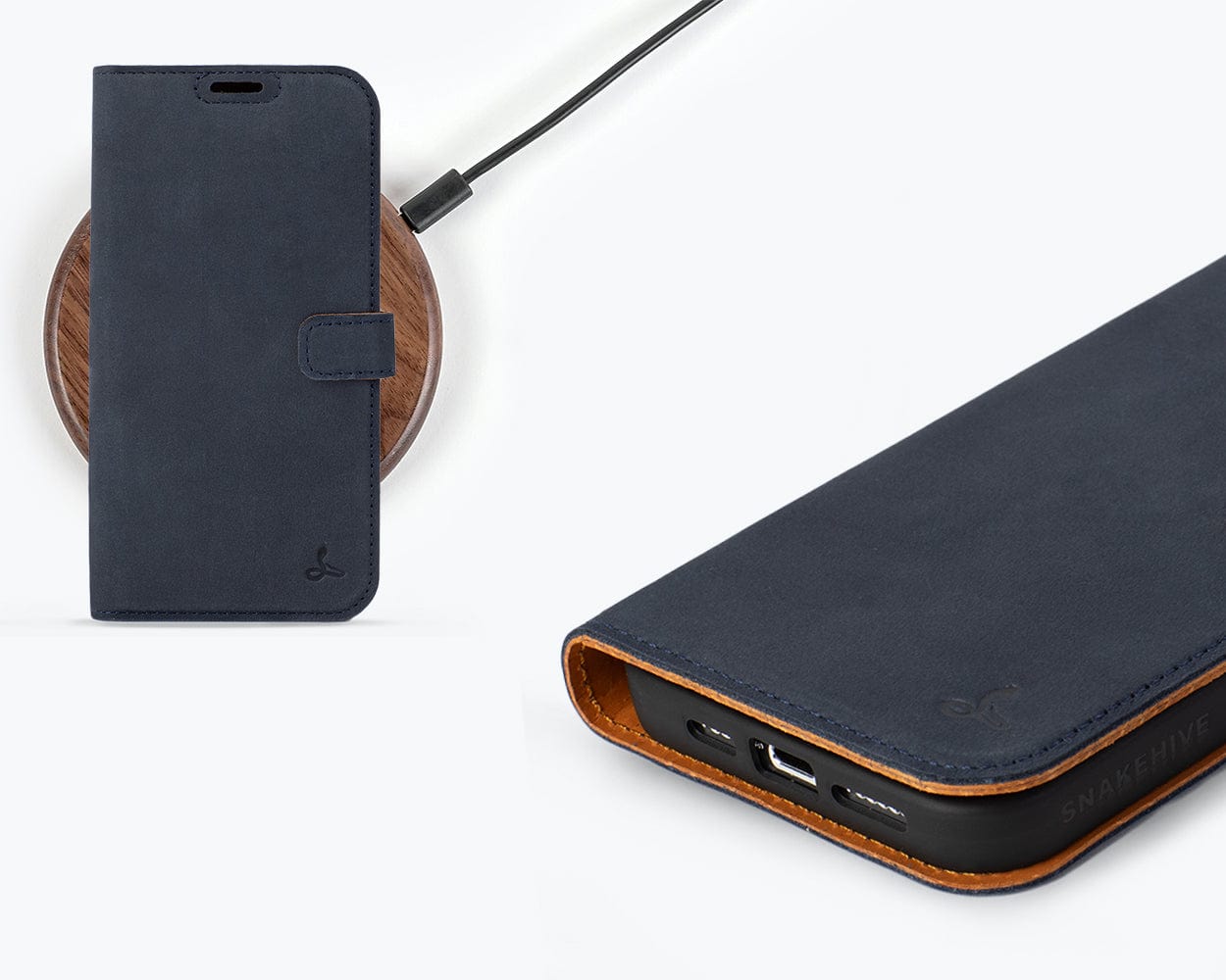 Iphone 15 Pro Max Leather Wallet Case - Snakehive UK