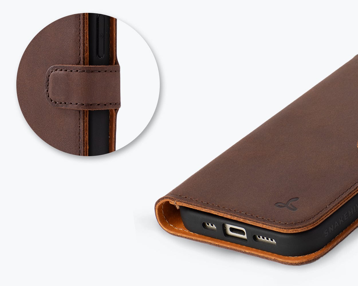 Iphone 15 Leather Wallet Case - Snakehive UK