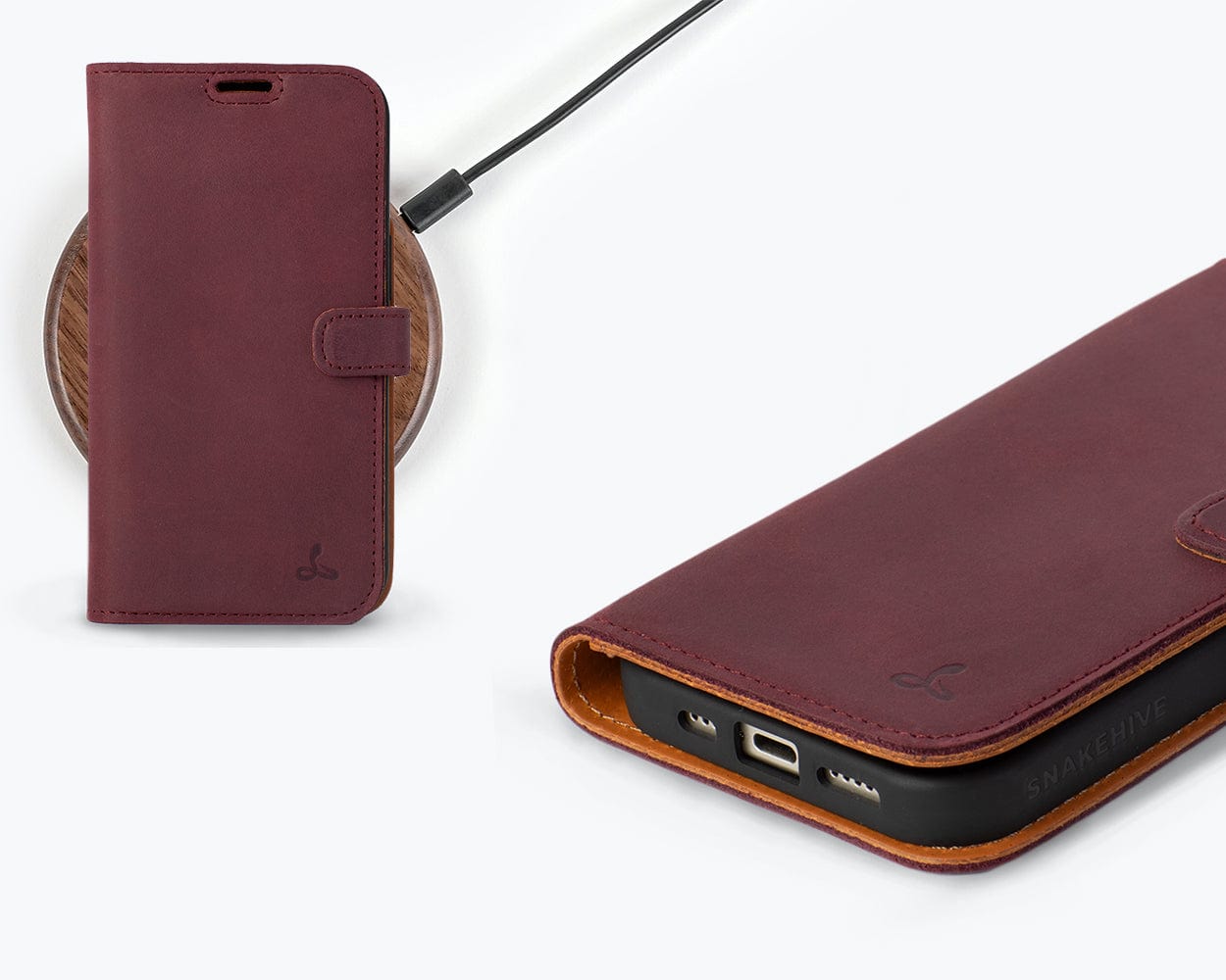 Iphone 15 Leather Wallet Case - Snakehive UK