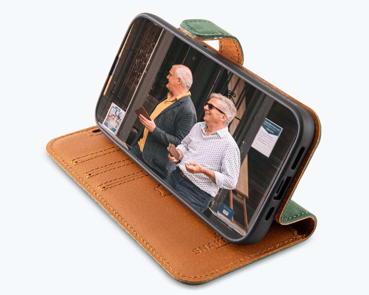 Apple iPhone 16e - Vintage Leather Wallet Phone Case