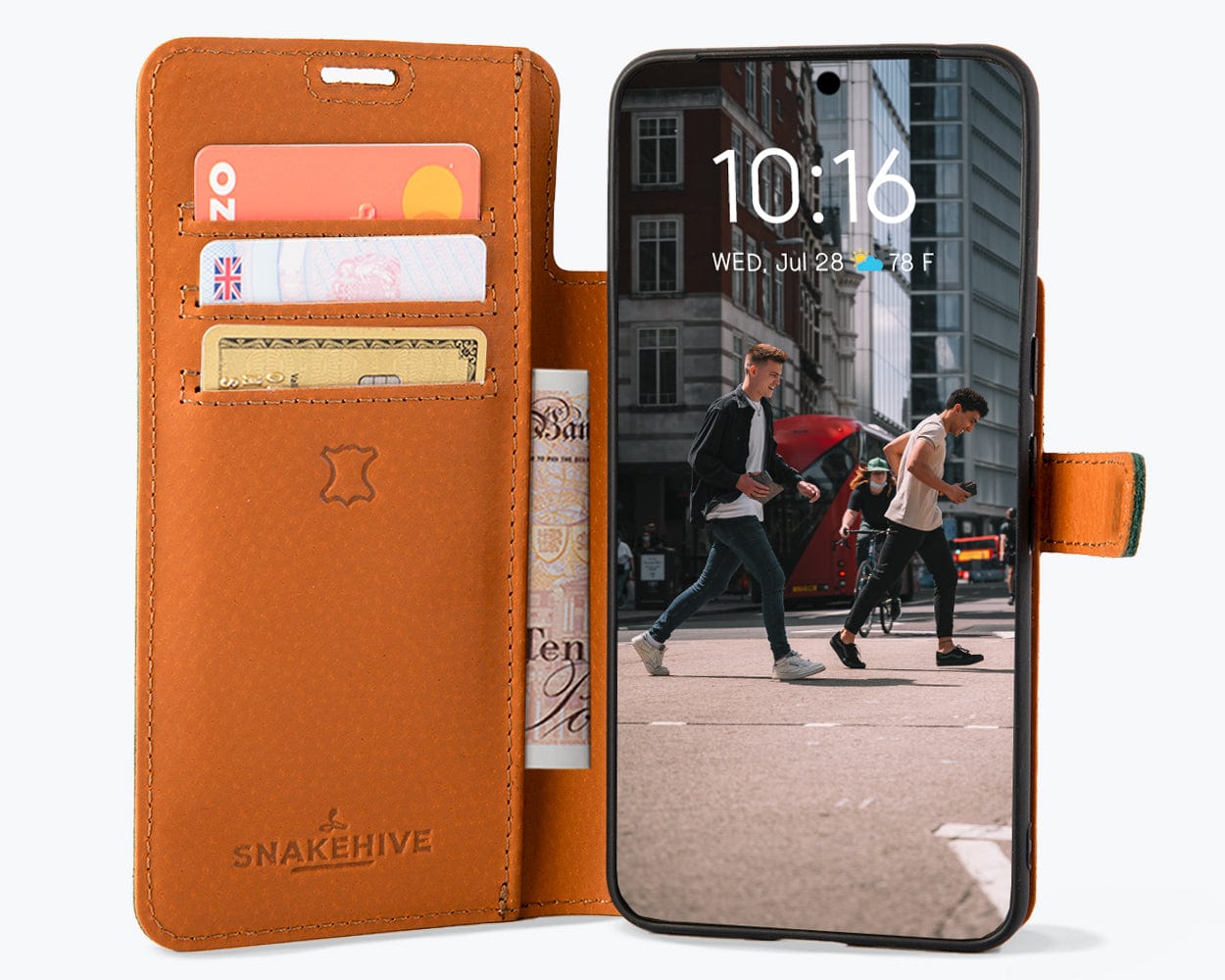 Google Pixel 8 Pro Vintage Leather Wallet - Snakehive UK