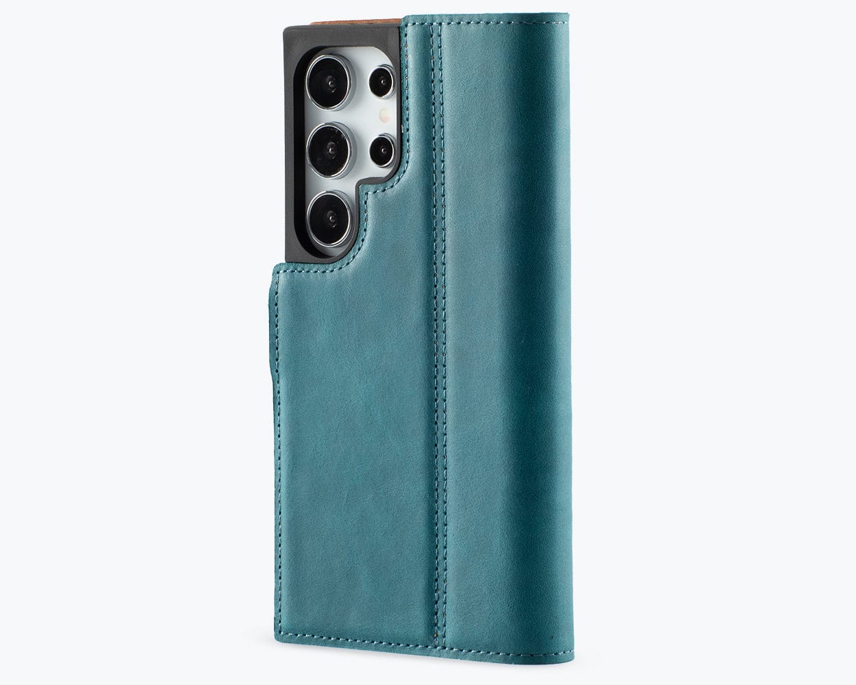 Samsung Galaxy S24 Ultra Vintage Leather Wallet Side Clasp - Snakehive UK