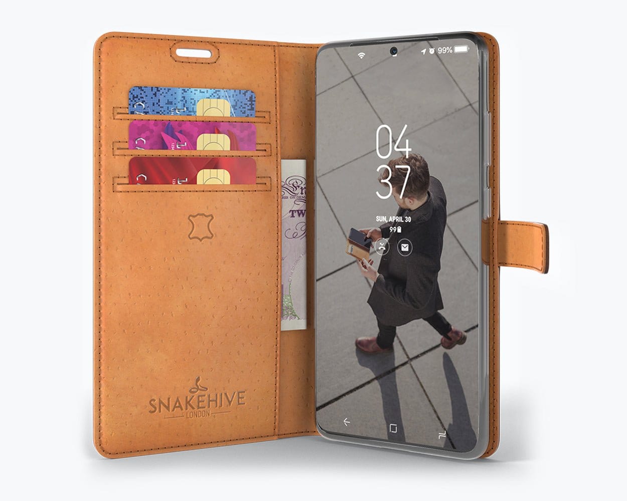 Samsung Galaxy S20 Ultra - Vintage Leather Wallet (Almost Perfect) Teal Samsung Galaxy S20 Ultra - Snakehive UK