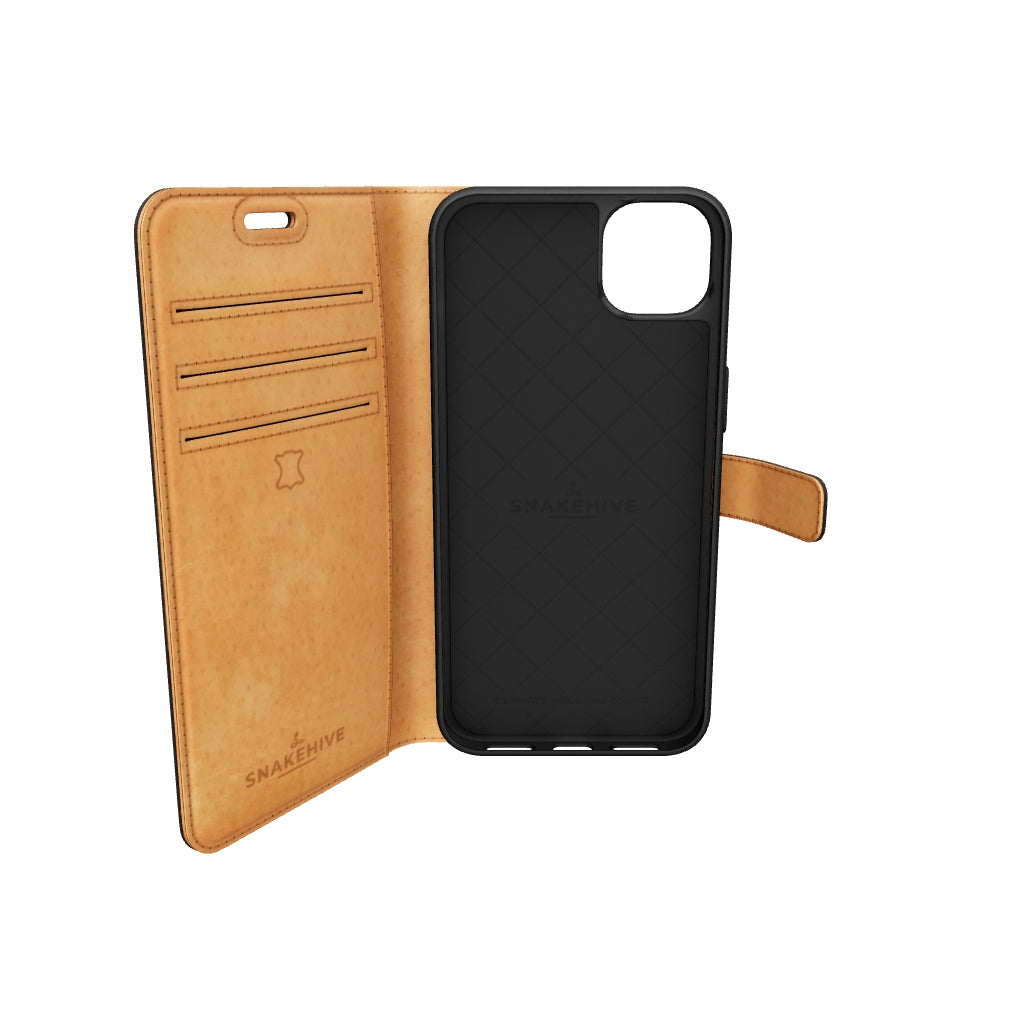 Vintage Leather Wallet Apple Iphone 14 - Snakehive UK