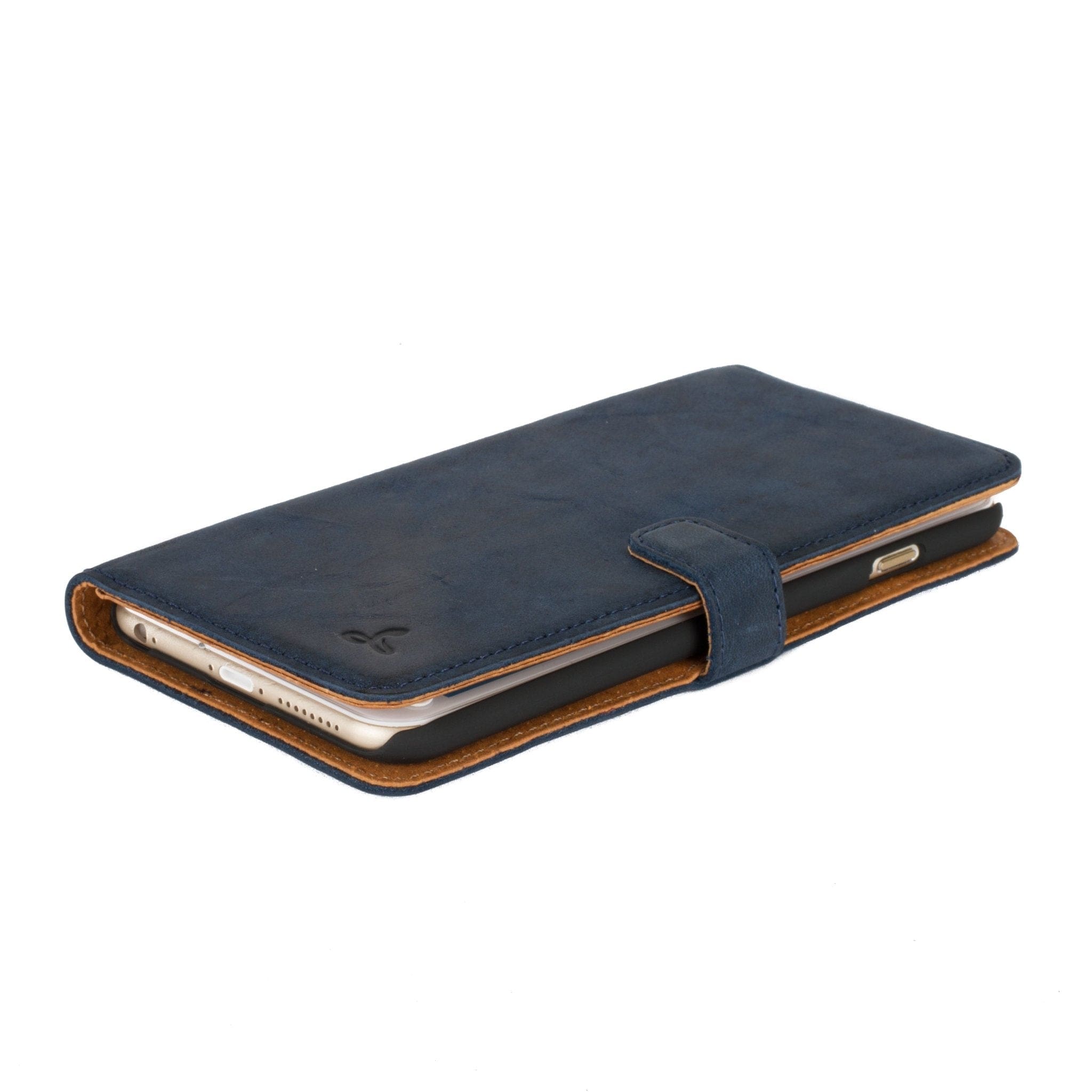 Vintage Leather Wallet - Apple iPhone 6/6S Plus Black Apple iPhone 6 Plus - Snakehive UK