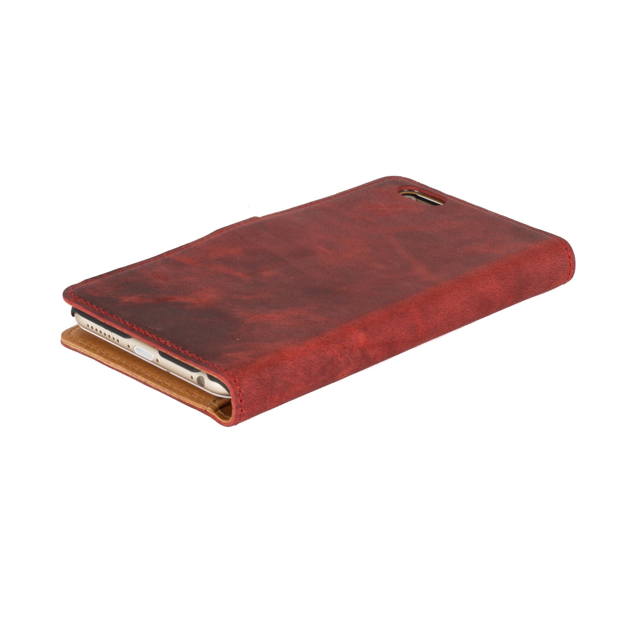 Vintage Leather Wallet - Apple iPhone 6/6S Plus Black Apple iPhone 6 Plus - Snakehive UK