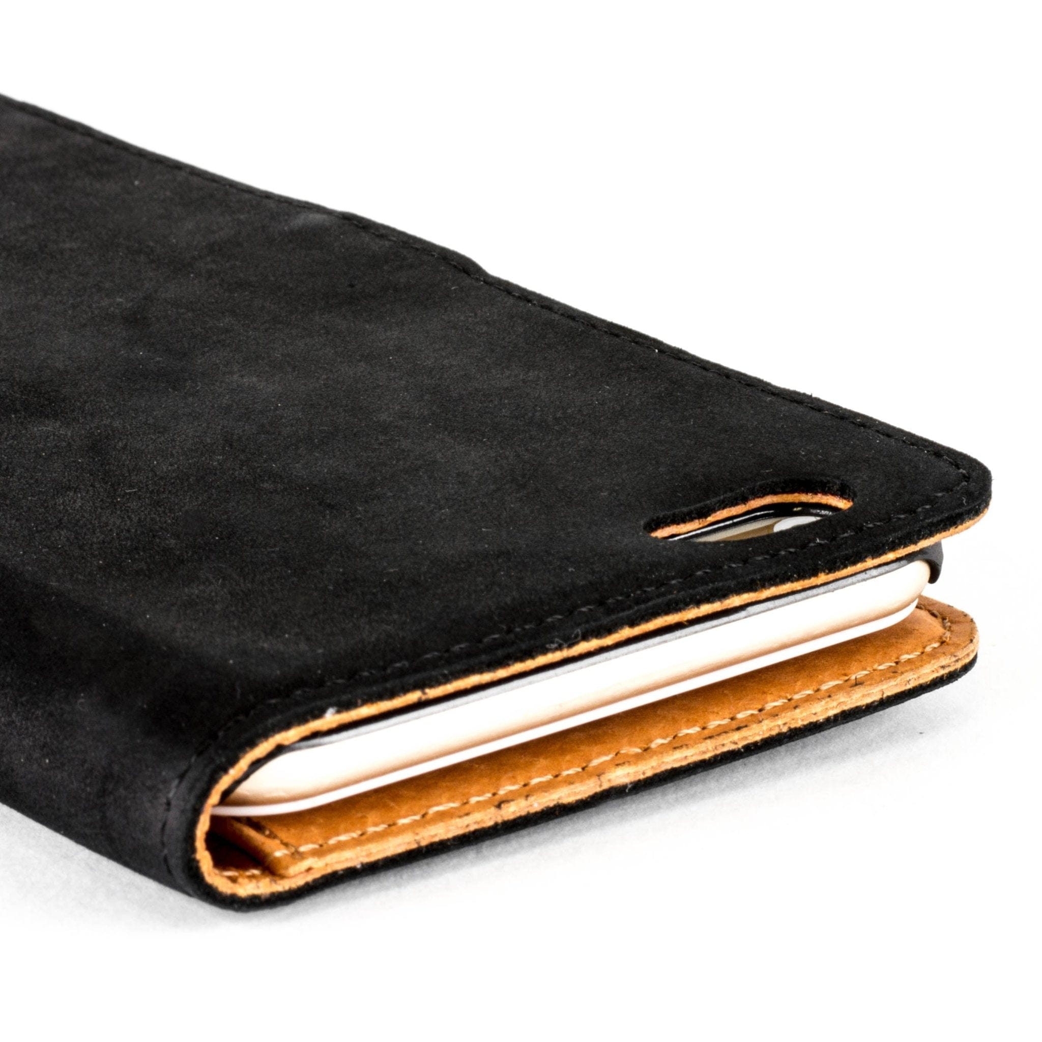 Vintage Leather Wallet - Apple iPhone 6/6S Plus Black Apple iPhone 6 Plus - Snakehive UK
