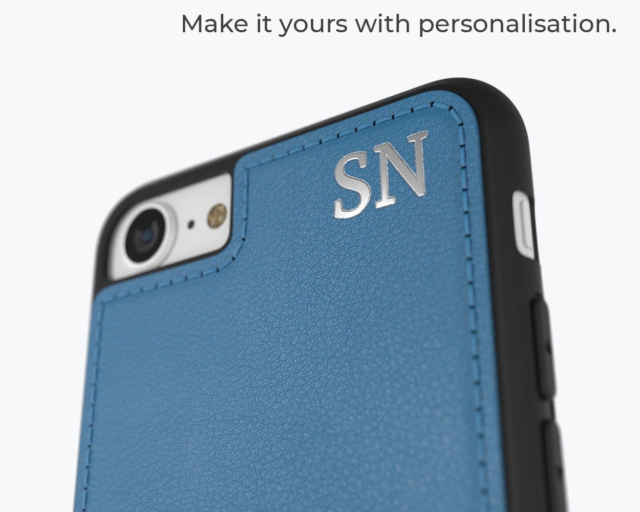 Apple iPhone SE 2022 / 2020 / 8 / 7 - Metro Leather Case Pebble Grey - Snakehive UK