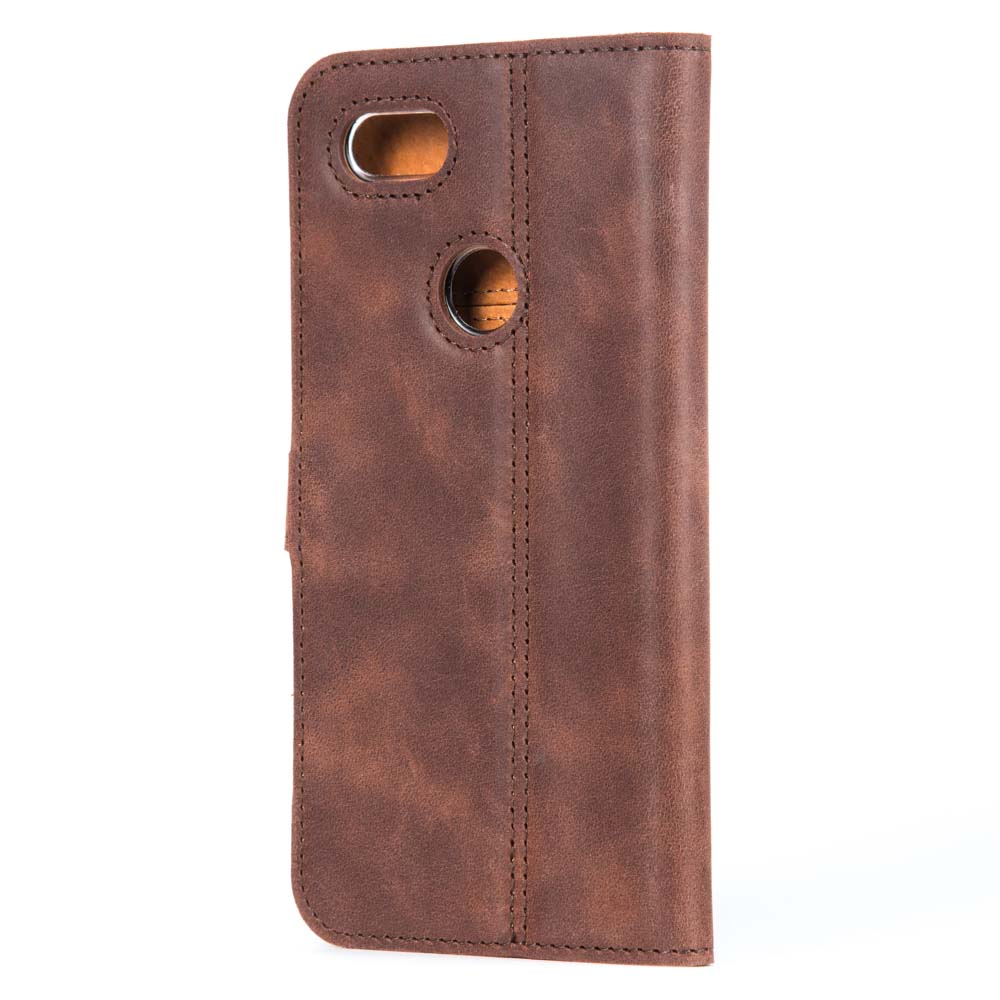 Vintage Leather Wallet - Google Pixel 3 XL Honey Gold Google Pixel 3XL - Snakehive UK