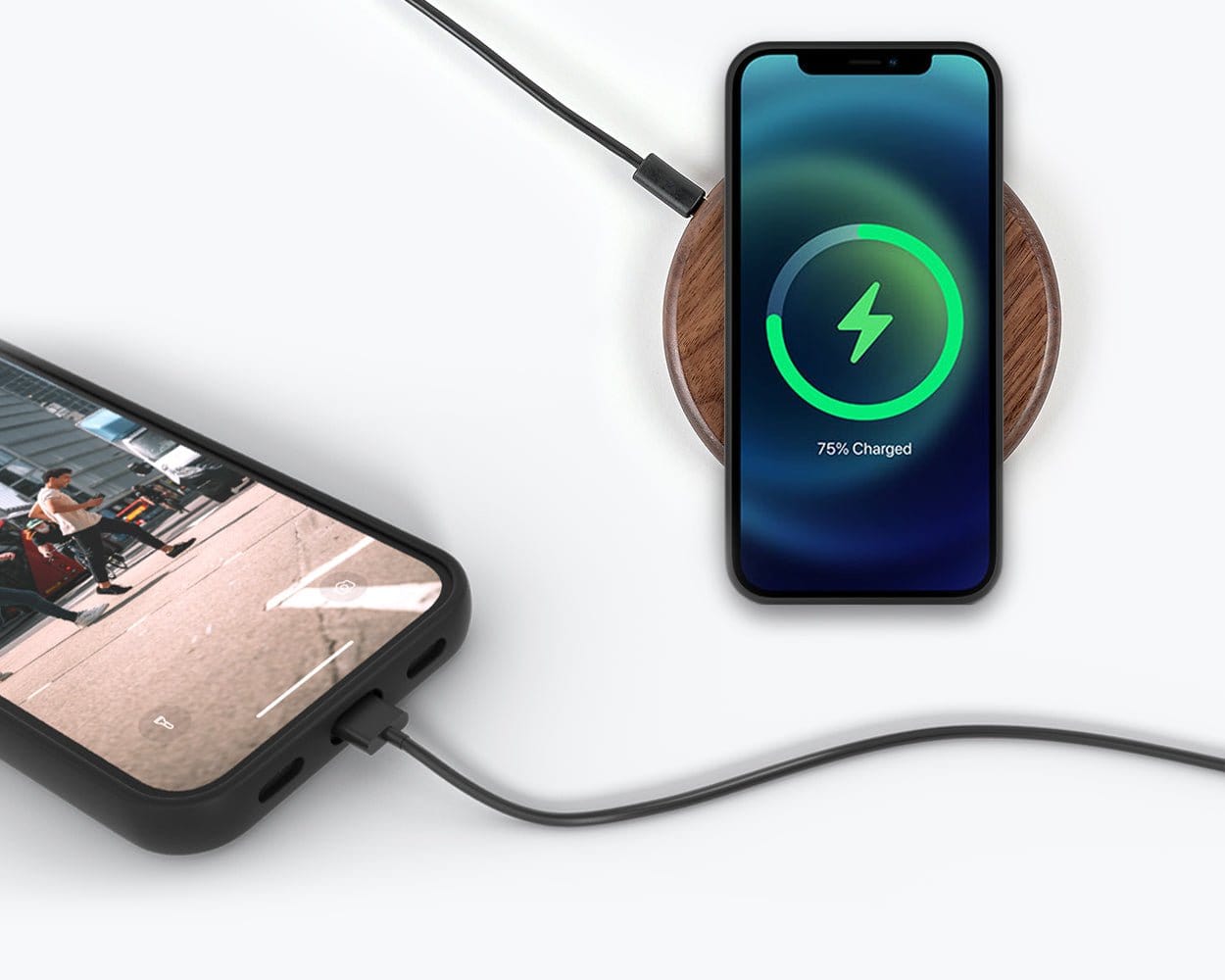 Apple iPhone 12 - Metro Leather Case Pebble Grey Apple iPhone 12 - Snakehive UK