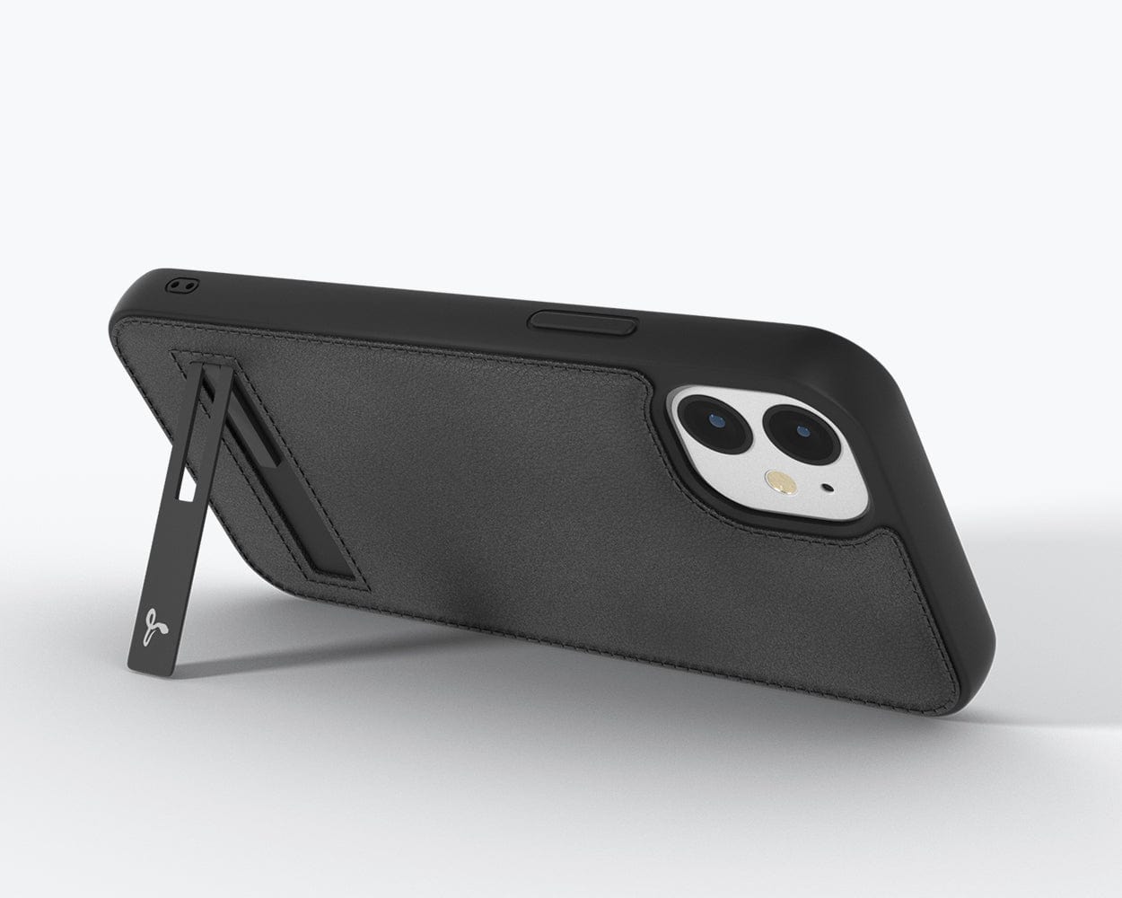 Apple iPhone 12 - Metro Leather Case Pebble Grey Apple iPhone 12 - Snakehive UK