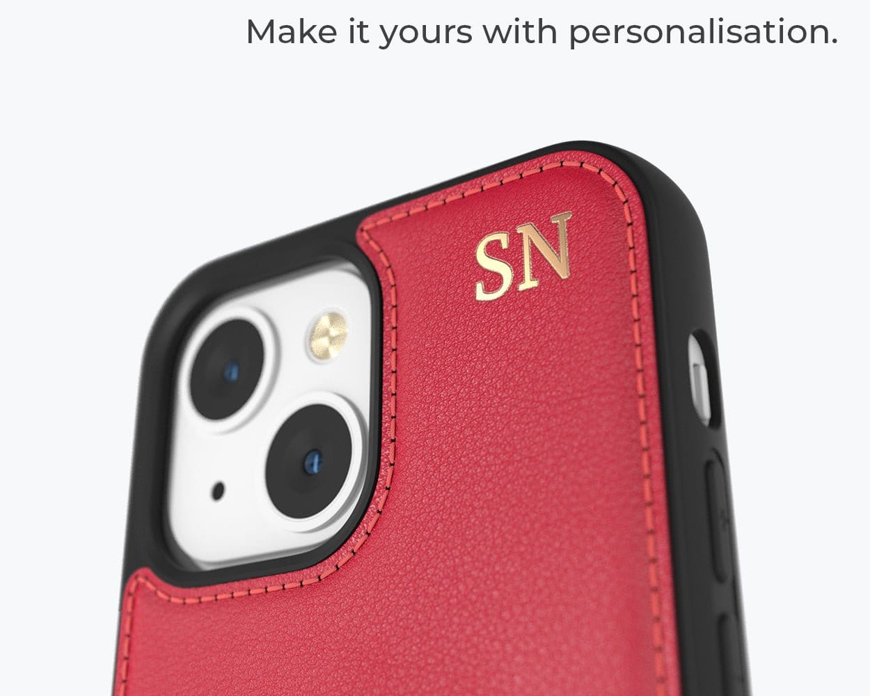 Apple iPhone 13 - Metro Leather Case Pebble Grey Apple iPhone 13 - Snakehive UK