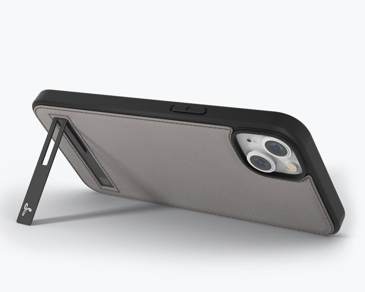 Apple iPhone 14 - Metro Leather Case Pebble Grey Apple iPhone 14 - Snakehive UK